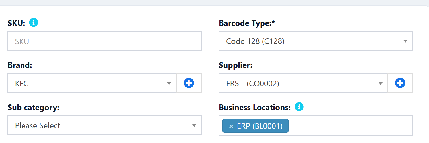 Adding Supplier to Products - Create